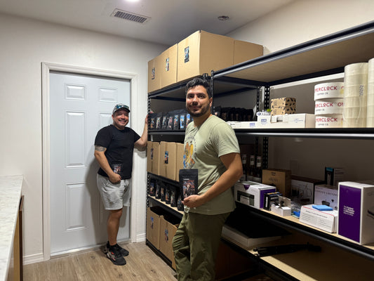 Overclock Coffee Founders Setting up the Iniital Warehouse